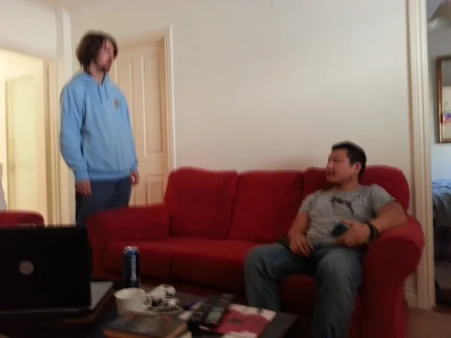 #4 Blurry shot of Phils bed for 10 days