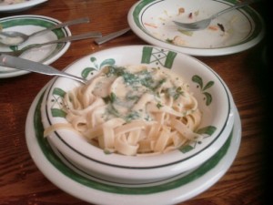 Alfredo with spinach, again